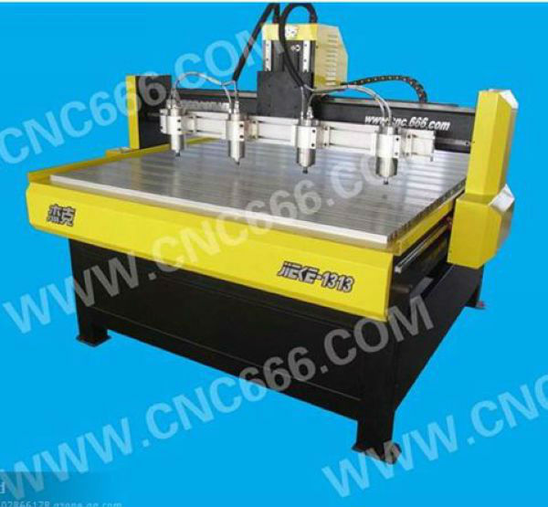 CNC carving wood router machine four spindle two-motor-driving