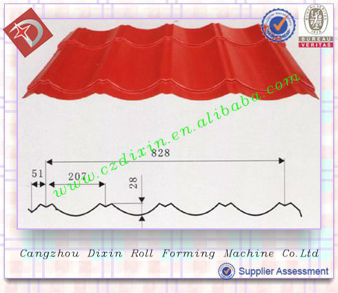 CNC Color Steel Circular Arc Galzed Tile cold Roll Forming Machine Roll Formers