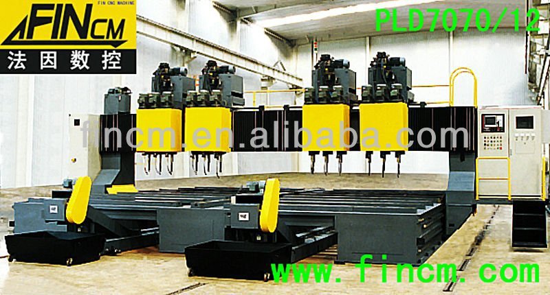 CNC Drilling Machine For tube Plates With 12 Drills Model PD7070/12