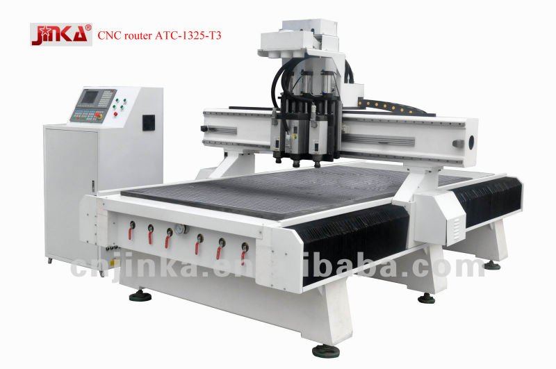 CNC router ATC 3 heads engraving machine ATC-1325-T3