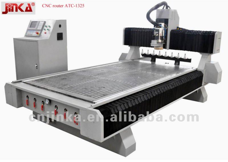 cnc router machine ATC-1325/1300*2500*380mm/jinka/automatic tool change/woodworking machine/engraver/router/8 tooles