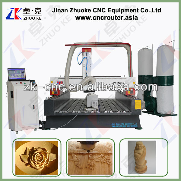 CNC Router Machine For Woodworking 4 Axis Mach3 Controller ZKM-1325B 1300*2500*350MM