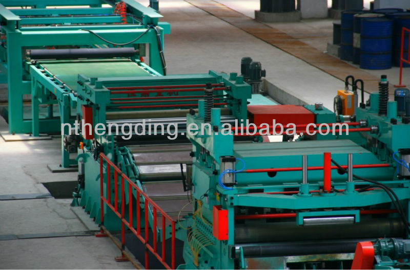 CNC thick plate uncoil cut to length and slitting line