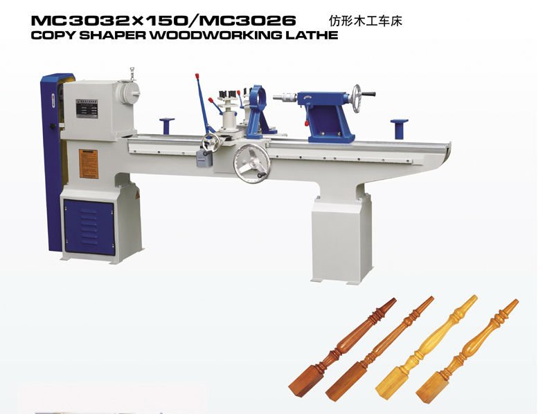 CNC Wood turning Lathe machine for woodworking with CE