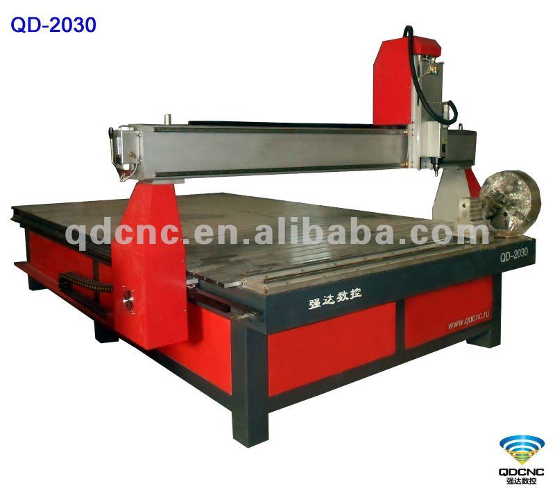 cnc wooden machine with rotary/4 axis QD-2030