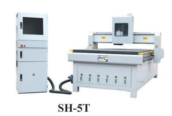 CNC Woodworking Router Machine SH5T with X Y working area 1300x2500mm