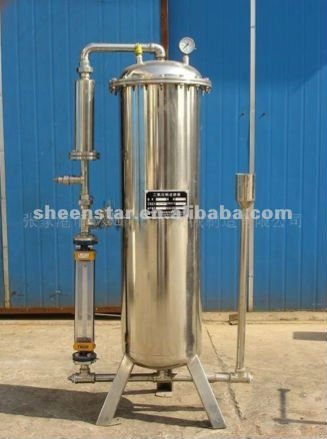 CO2 filter for gas contained drink production