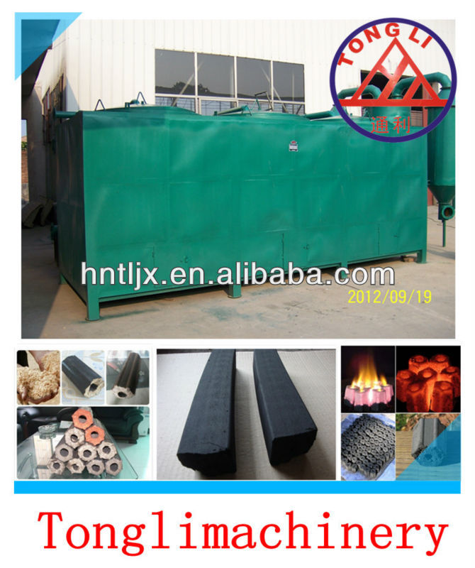 coal briquette plant/Tongli charcoal briquette carbonization stove