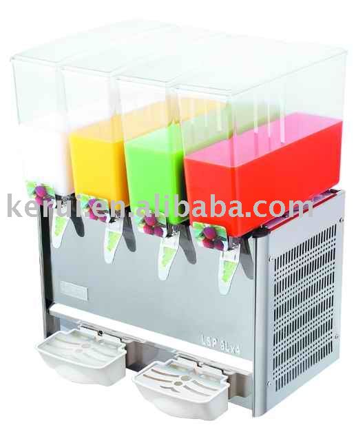 cold and hot juice dispenser machine with mixing leaf