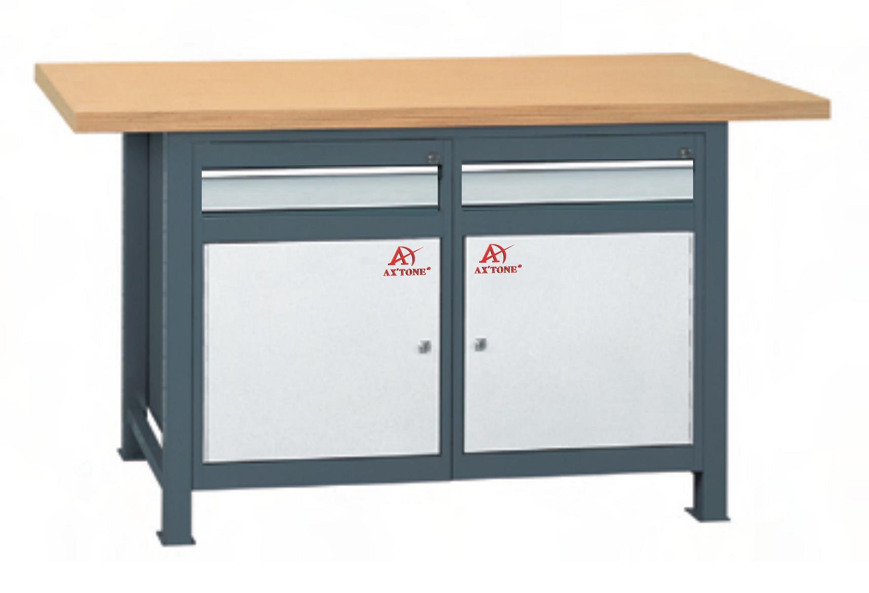 cold rolled steel garage use work bench with wood top AX-3322