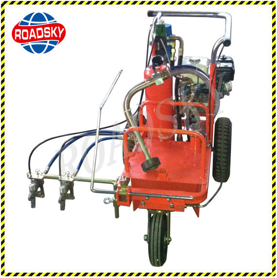 Cold solvent Hand Push Road Lane Marking Machine