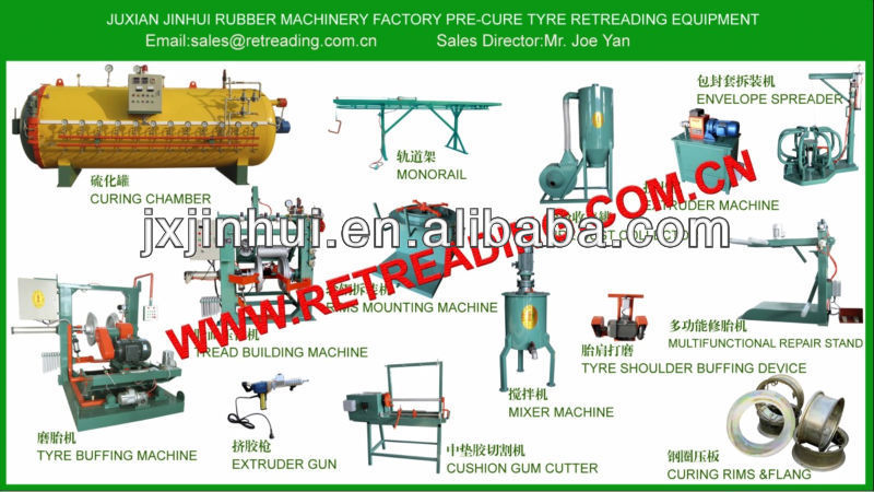 Cold Tire Retreading Equipment-Complete plant