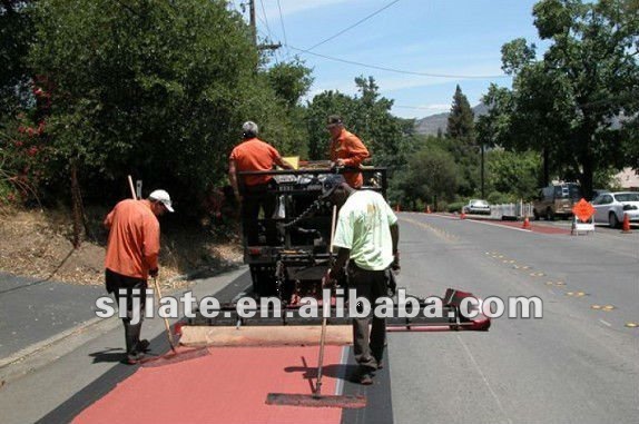 Color slurry sealer, microsurfacing truck, modified asphalt, hydraulic, M700A