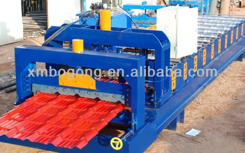 color steel roofing tile forming machine