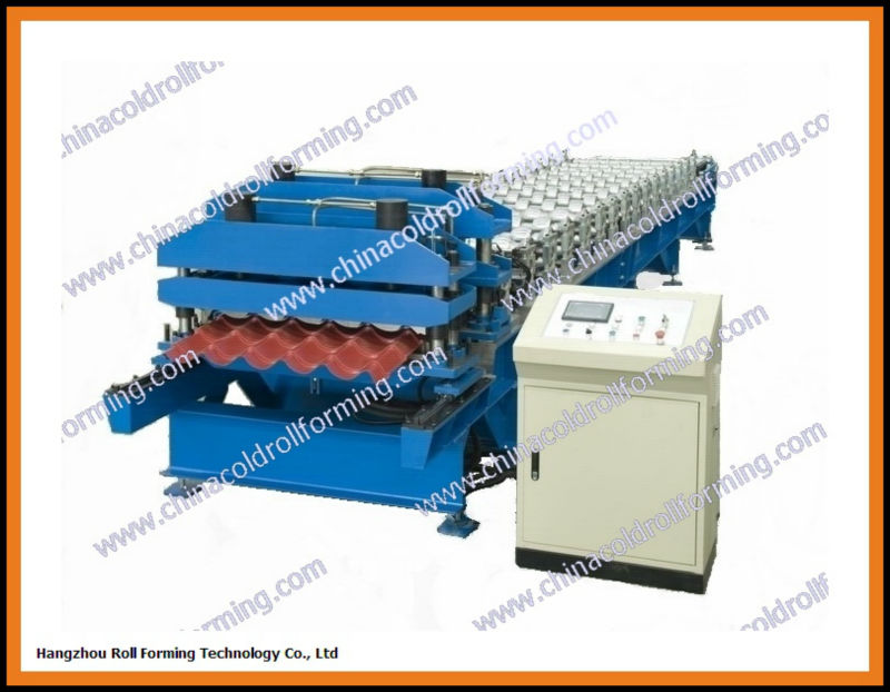 Colored Steel, Step Roofing Tile Roll Forming Machine