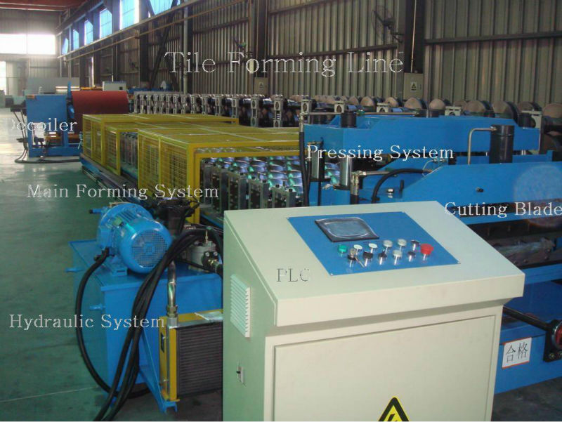 colored tile forming machine