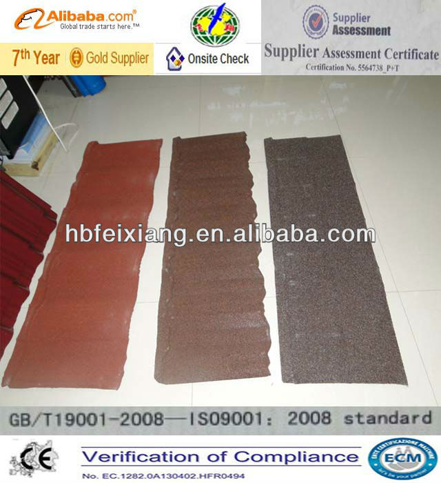 Colorful stone-coated metal roof tile making machine