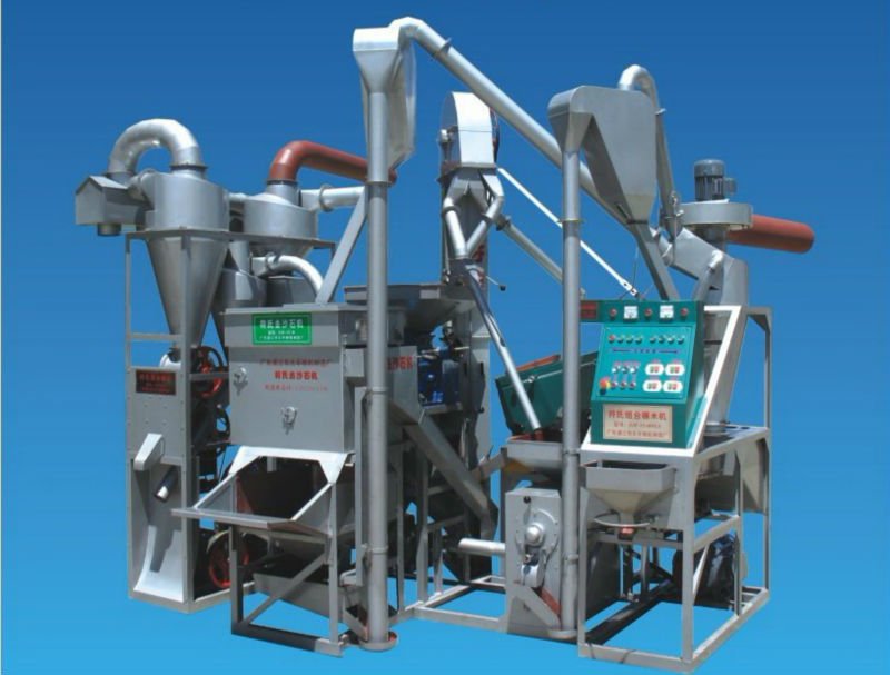 Combined rice mill