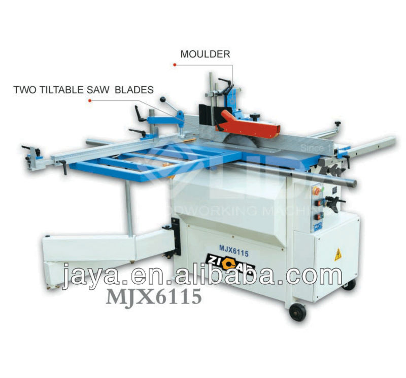 Combined sliding table saw with spindle moulder MJX6115