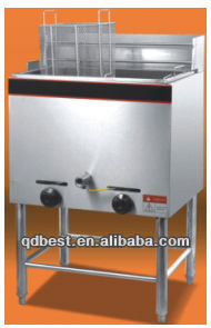 commercial double basket gas deep fryer