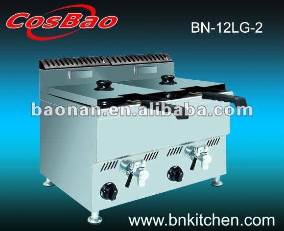 Commercial Gas Deep Fryer with Tap BN-12LG-2