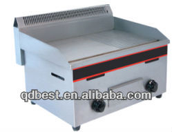 commercial induction Gas Half-grooved Griddle