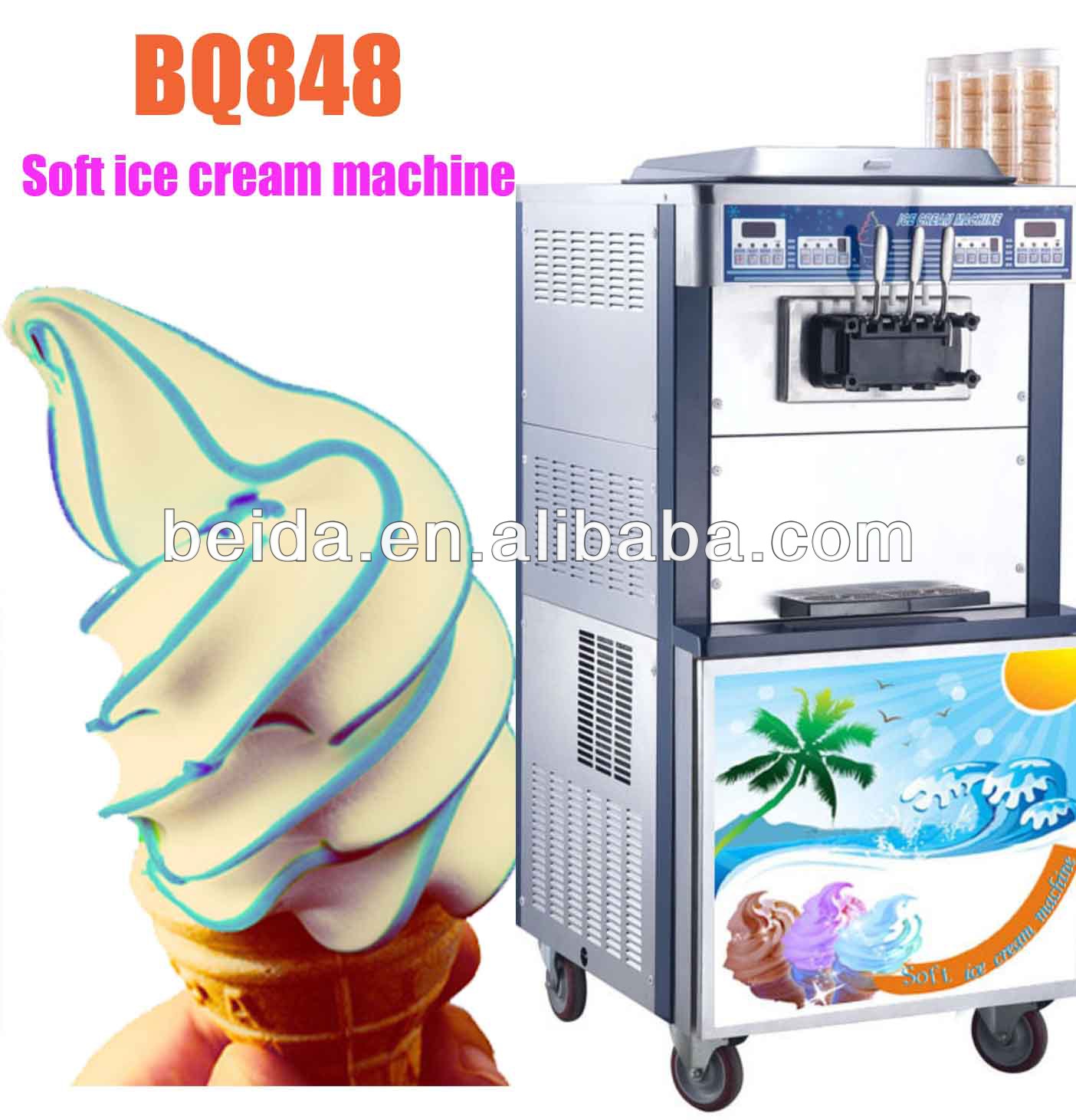 Commercial Rainbow ice cream Machine/soft ice cream machine