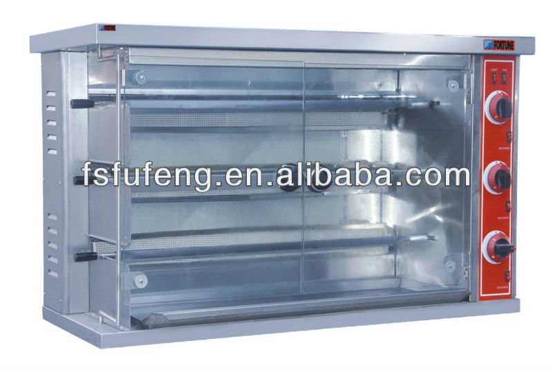 Competitive Price 3-Rod All Stainless Steel Gas Rotisserie Oven FGJ-3P