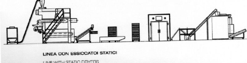 complete line for production of dry pasta, long and short