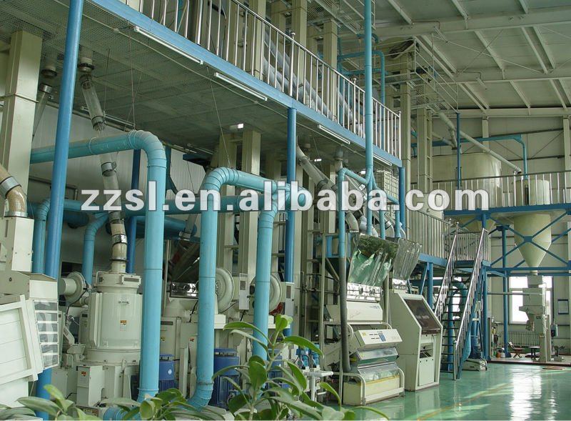 Complete sets of rice processing equipment for rice mill plant