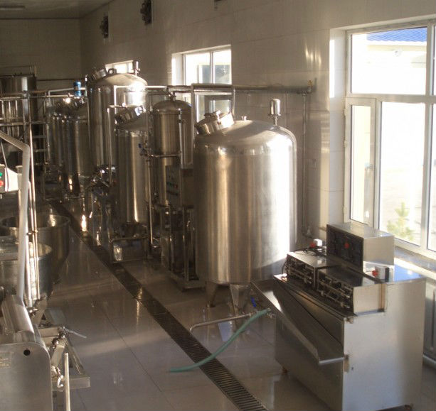 complete stainless steel soya-bean milk and soymilk producing line