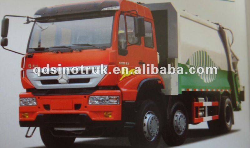 Compression type 6X2 garbage truck