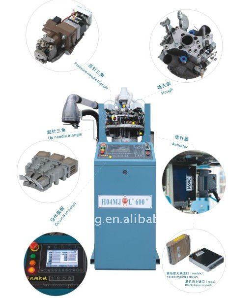 Computerized double layer Jacquard silk stocking knitting Machine