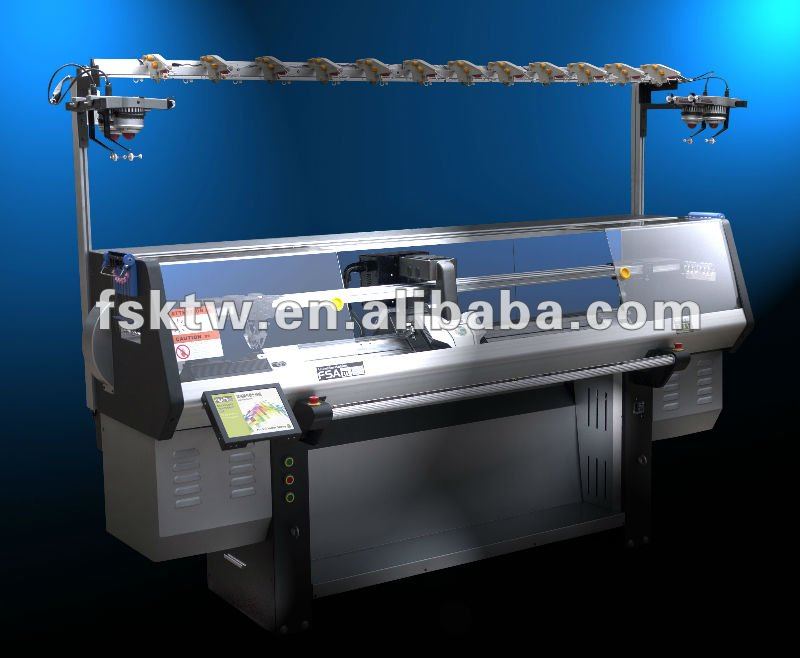 computerized flat knitting machine