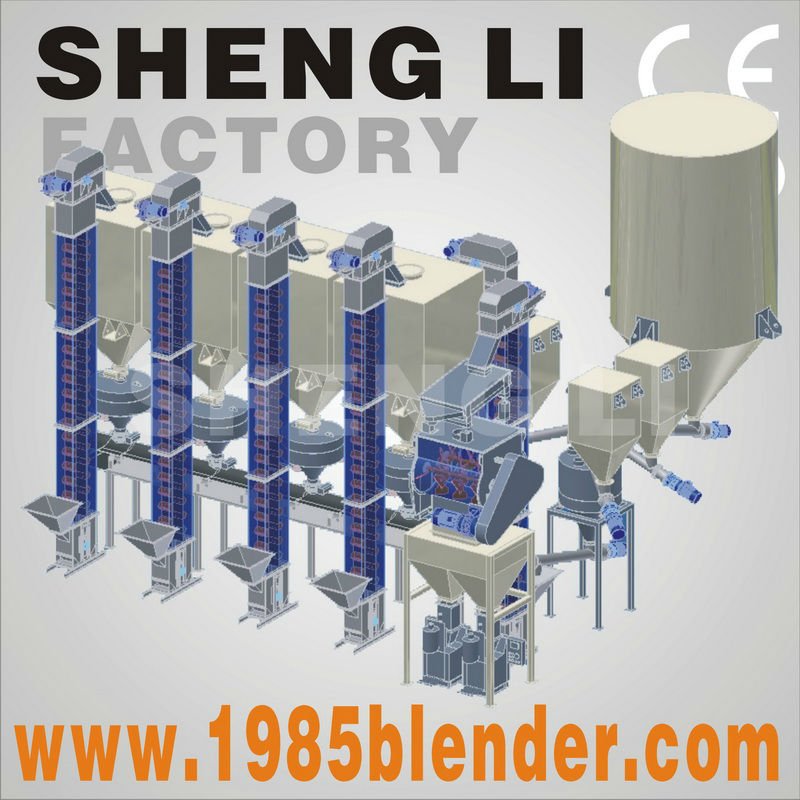 Concrete batch mixing plant