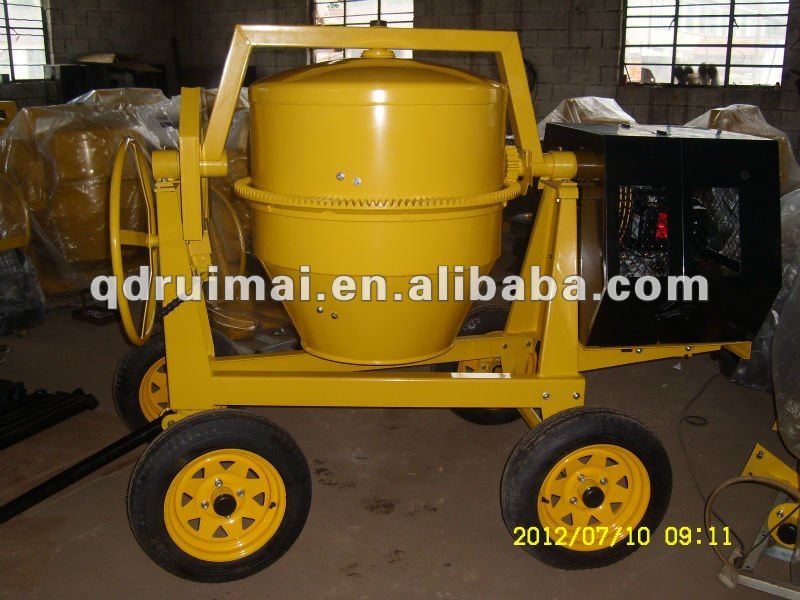 concrete mixer diesel , 5.5HP , 4 wheel ,CM350, CMT350