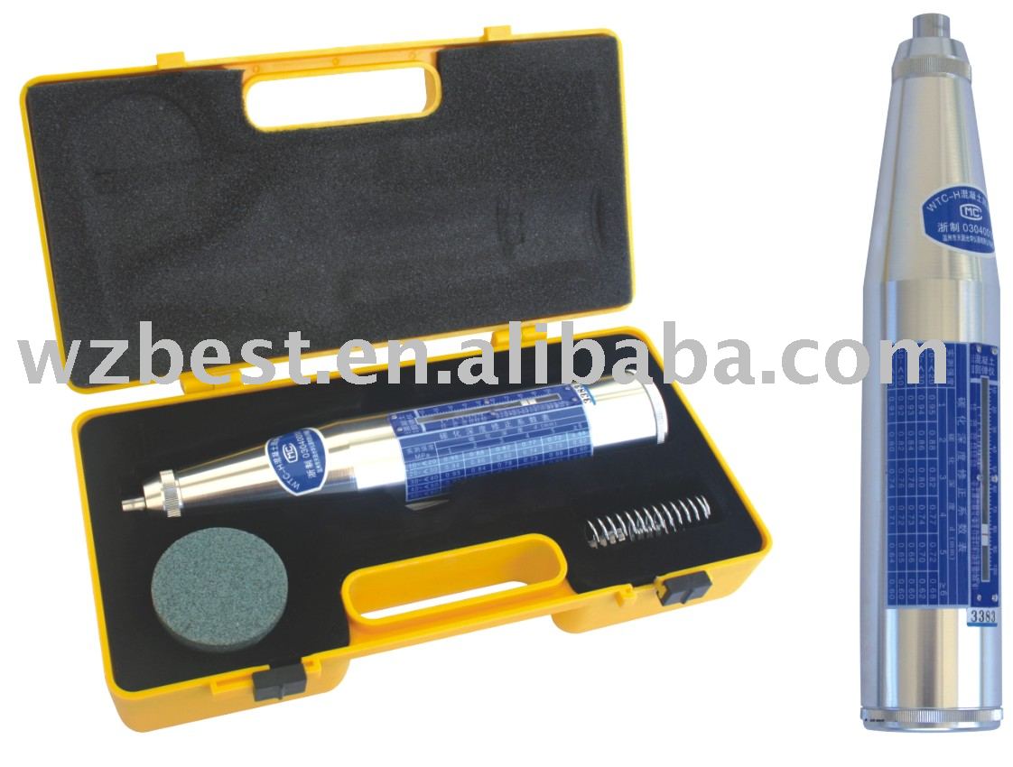 Concrete Portable Hardness Tester/concrete test Hammer for structure and compressive strength of concrete