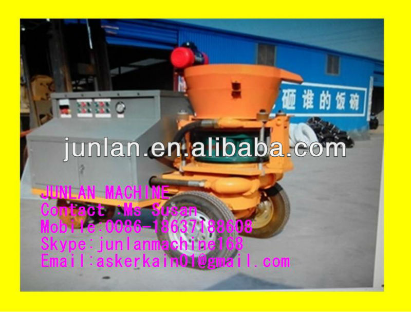 concrete shotcrete machine for dry and wet building material