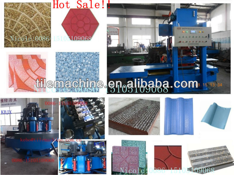 Concrete tile machine