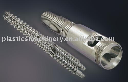 Conical Twin Extruder Screw and Barrel Bimetallic Barrel