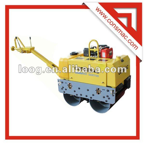 CONSMAC Fully Hydrostatic Walk Behind Gasoline Vibrating Roller