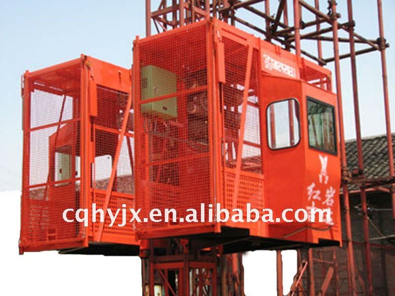 Construction building material lifter