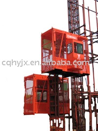 Construction cargo and passenger building hoist