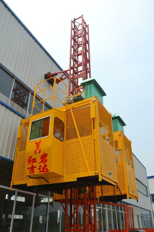 Construction cargo building elevator