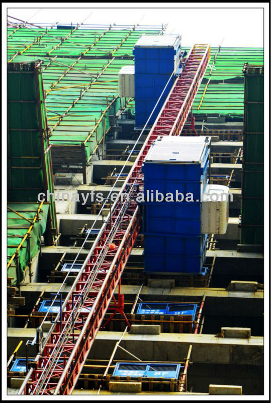 Construction Elevator with Double Cages