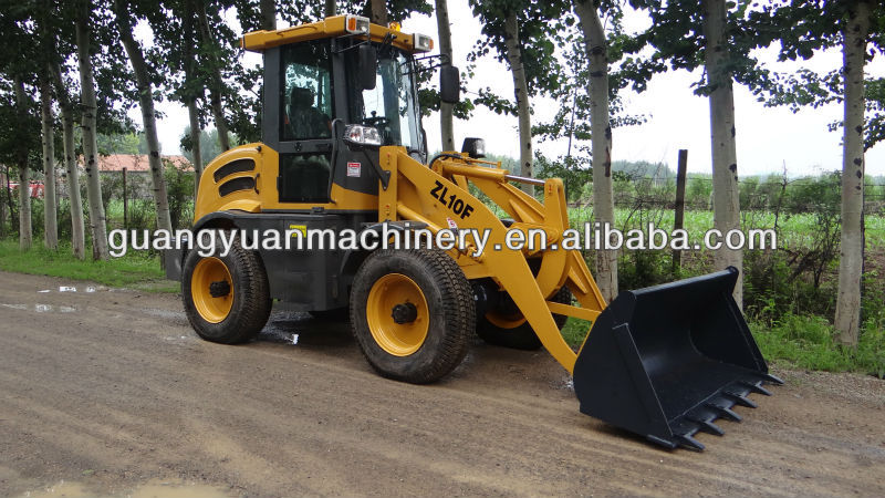 Construction heavy machine loader ZL10F wheel loader with grass tyre