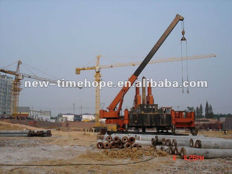 Construction machine pile driver