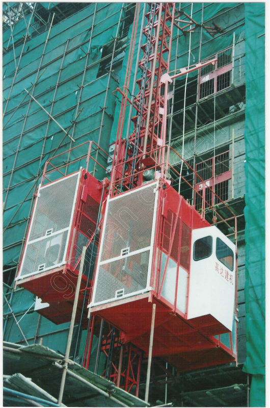 Construction Passenger Hoist SC200/200 passenger & material hoist&lifting equipment