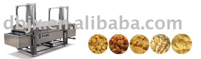 continous frying machine for floating foods