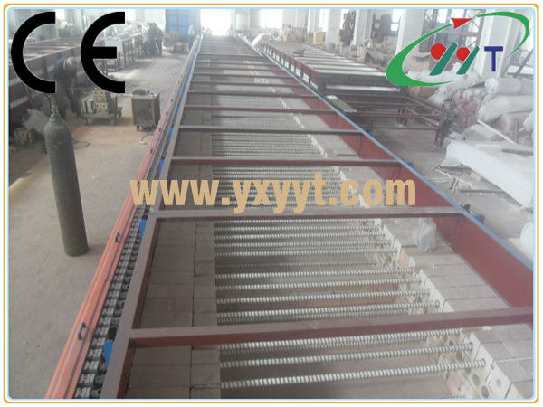 Continous type of glass mosaic machine